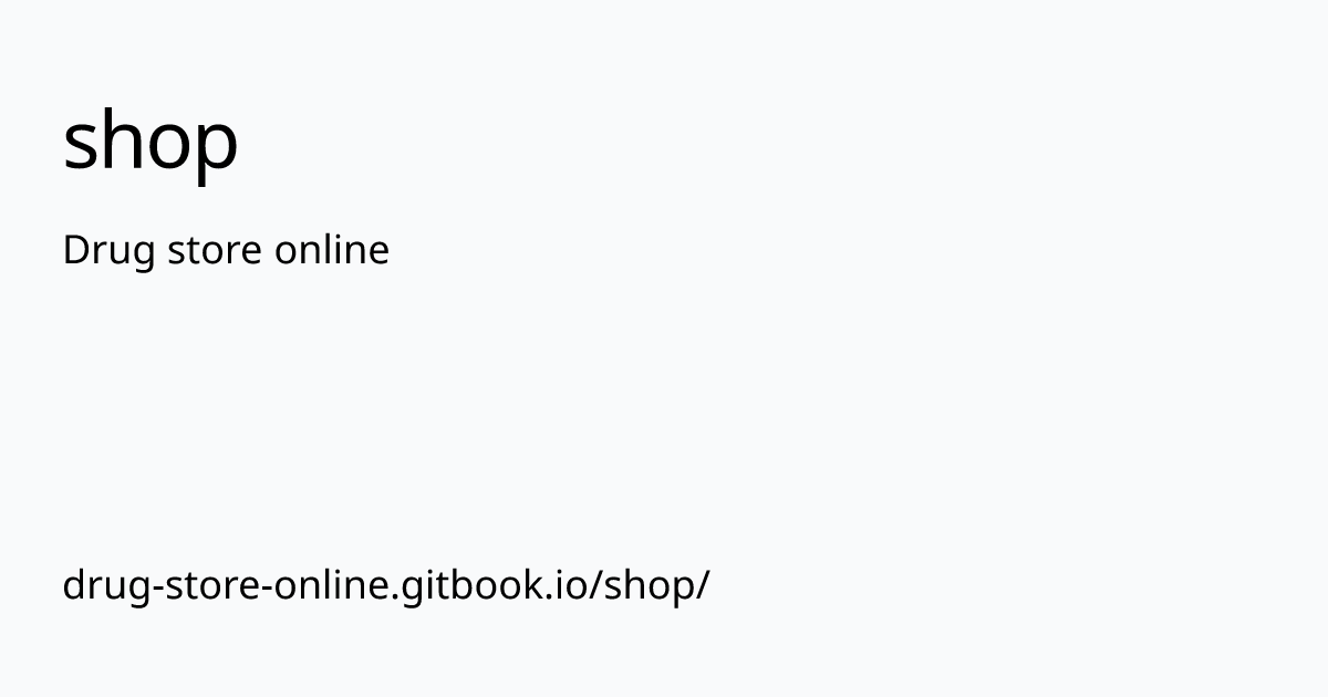 drug-store-online.gitbook.io